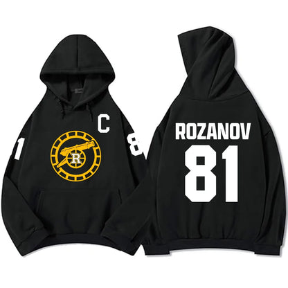 Hoodies Shane Hollander 24 Llya Rozanov 81 Scott Hunter 21 Sweatshirt  Montreal Metros Boston Raiders Clothing