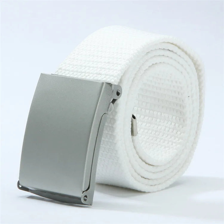 Men's Belt Fashion New Unisex Trousers Belt Women's Belt Canvas Belt Breathable Outdoor Tactical For Jeans Adjustable Waist Belt
