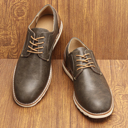 Casual shoes men fashion comfortable leather loafer men