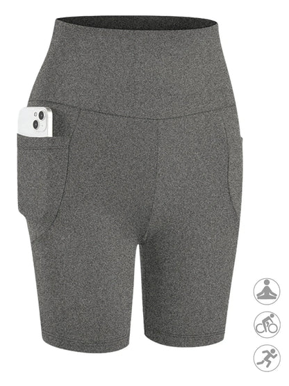 Plus Size High Waisted Biker Shorts For Women With Pockets Super Soft Tummy Control No See Through Workout Running Yoga