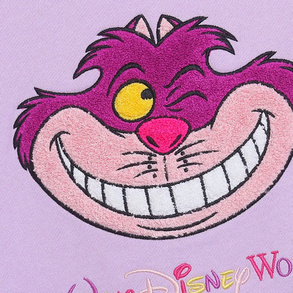 Embroidery Sweatshirt Women Casual Fleece Jumper Tigger Cheshire Cat Cartoon Loose Pullover Top O Neck