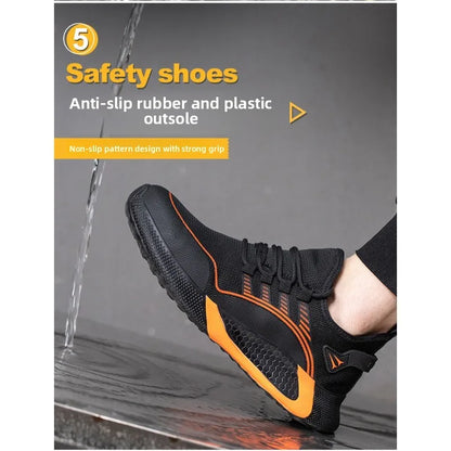 Labor Protection Shoes for Men and Women  Anti Smashing  Anti Piercing  Breathable and Lightweight