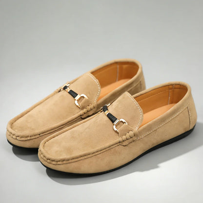 Classic Men's Suede Slip On Loafers Preppy Lightweight Breathable Wallking Driving Shoes Comfort Fashion Outdoor Men's Sneakers