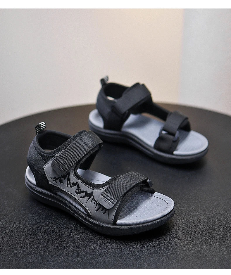 Summer New Children's Sports Sandals Boys Open Toe Sandals Water Beach Shoes Youth Lightweight Comfortable Slippers