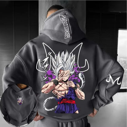 Dragon Ball Anime Beast Gohan Printed Hoodie  Spring/Autumn Men's and Women's Loose Casual Harajuku Large Parent Child Top