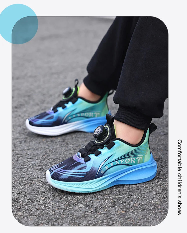 Kids Sneakers Breathable Student Boys Basketball Sports Shoes for Children Outdoor Training Trendy Tennis Size 28-39