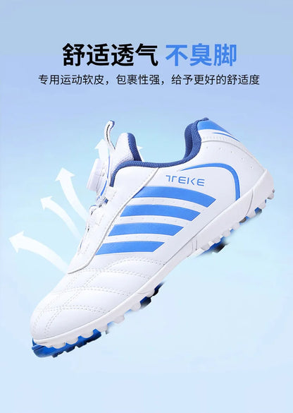 New Kids Soccer Shoes School Football Boots Boys Girls Cleats Grass Sneakers Child Outdoor Athletic Training Sports Footwear