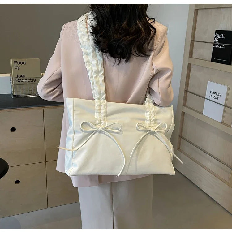 Solid Color Nylon Casual Shoulder Bags Large Capacity High Quality Versatile Crossbody Bags for Women 2025 Fashion Hot Sale