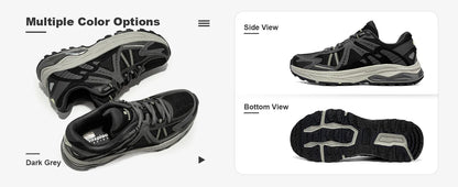 New Men Running Shoes Outdoor Casual Lightweight Breathable Sneakers Male Cushioning Non-Slip Vintage Sports Shoes