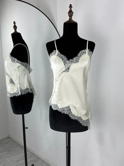 Lace Mini Spaghetti Strap Dress For Women Backless Slit Sexy Dress Evening Party Bodycon Female Elegant Dress High Waist