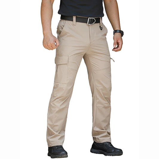Men’s Quick Dry Hiking Pants Lightweight Water Resistant Tactical Work Outdoor Fishing Cargo Trousers