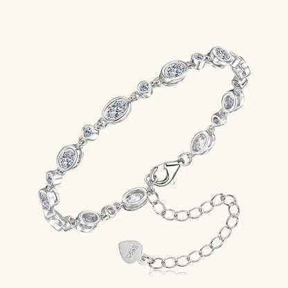 GRA Certified Full Moissanite Diamond Bracelet for Women 925 Sterling Silver Bracelets Chain Wedding Fine Jewelry Gifts