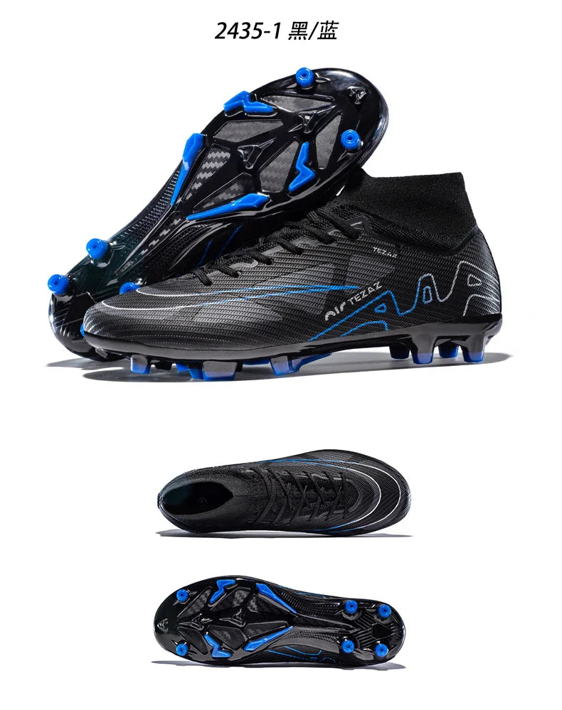 TF/FG Lightweight Ankle Football Boots Men's Football Shoes Outdoor Anti slip Grass Professional Training Tournament Sports Shoe