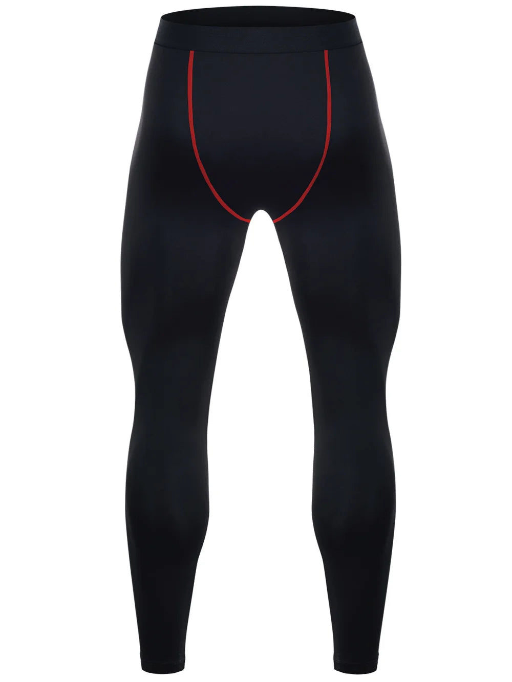 Men's compression sports pants fast drying fitness sports pants running tight pants training tight pants black red gray line