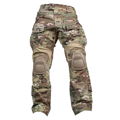 GEN3 Tactical Pants G3 Men Combat Trousers CP Camo Cargo Pant +Knee Pads Training Hunting Pants Work Clothing  Wear-resisting
