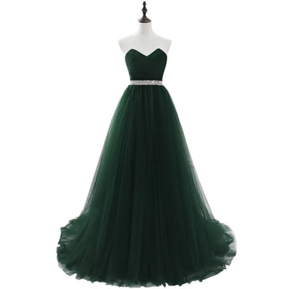 Vestidos de Noite de Tule Azul Royal com Renda, Cristais e Lantejoulas para Festa Formal de Noiva, Sexy, sem Mangas, Vestido de Baile, Branco, Borgonha