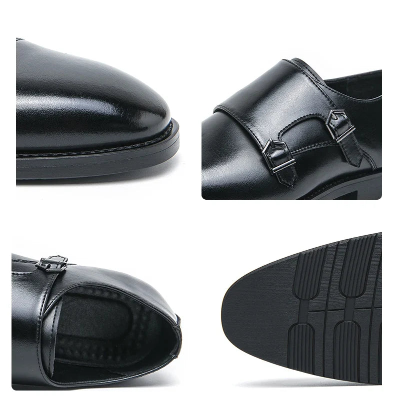 Men's Dress Shoes Classic Wedding Formal Oxford Leather Shoes Men Gentleman Casual Business Social Shoes Man Office Leather Shoe