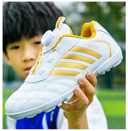New Kids Soccer Shoes School Football Boots Boys Girls Cleats Grass Sneakers Child Outdoor Athletic Training Sports Footwear