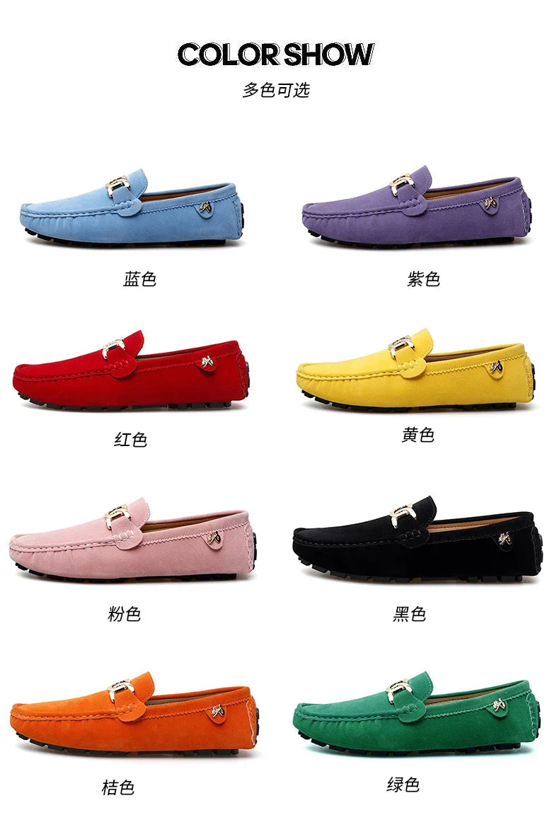 Sapatos Masculinos 2025 Novos Feitos à Mão Gorro Sola Macia Slip-On Casual Sapatos Preguiçosos Respiráveis ​​Trbottomy Mais Fáceis de Combinar Tamanho Grande
