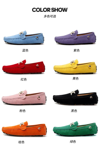 Sapatos Masculinos 2025 Novos Feitos à Mão Gorro Sola Macia Slip-On Casual Sapatos Preguiçosos Respiráveis ​​Trbottomy Mais Fáceis de Combinar Tamanho Grande