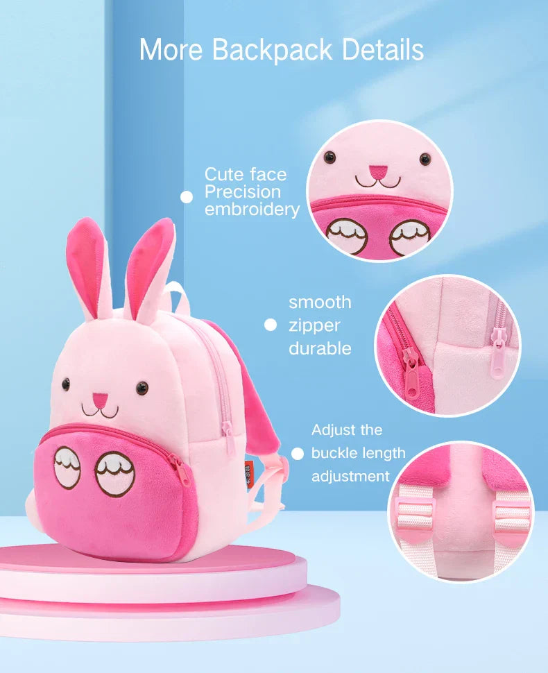 Cute Animals Cartoon Plush Children Backpacks Schoolbag Girls Boys casual Baby Bags