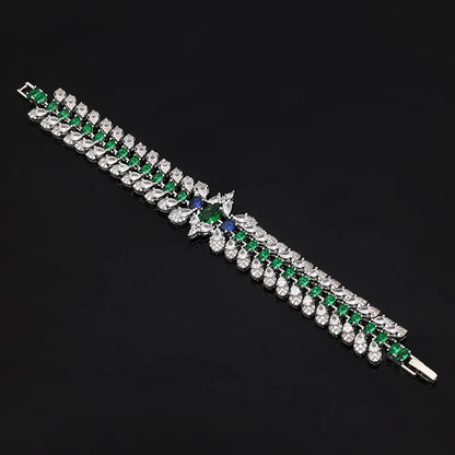 Women's necklace set cubic zirconia bridal jewelry Dubai wedding engagement party holiday jewelry accessories