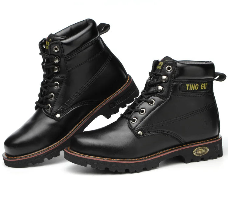 Four Season Labor Protection Shoes Anti Smashing Anti Piercing Steel ToeCap Anti Slip SafetyShoesWear-resistant Protective Shoes