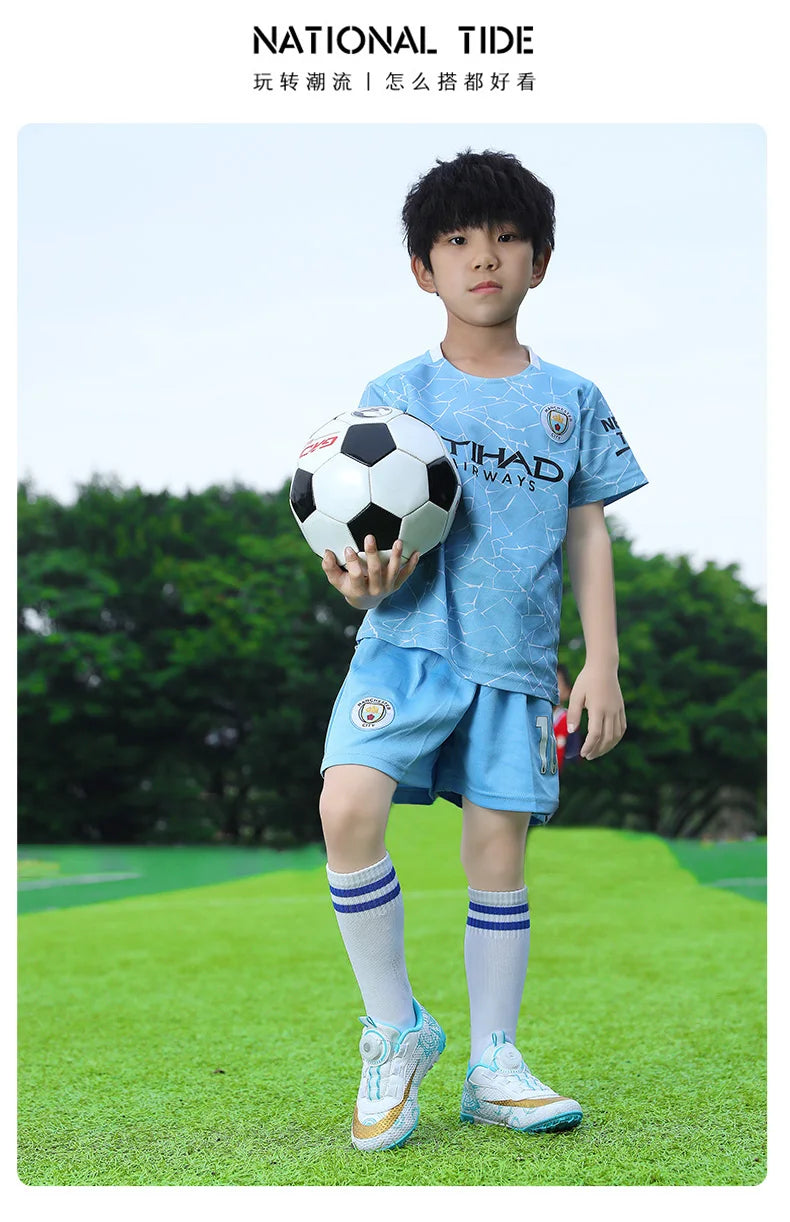 30-40# Personality Stylish And Comfortable Boys Girls Training Game Sneakers Indoor Outdoor Lawn Youth Student Soccer Shoes