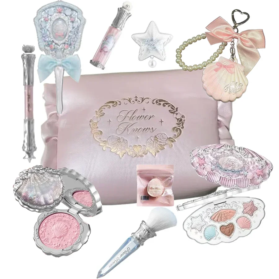 Makeup Set All In Flower Knows Little Angel Highlighter Powder Blush Strawberry Rococo Lip Gloss Perfume Kit