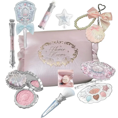 Makeup Set All In Flower Knows Little Angel Highlighter Powder Blush Strawberry Rococo Lip Gloss Perfume Kit