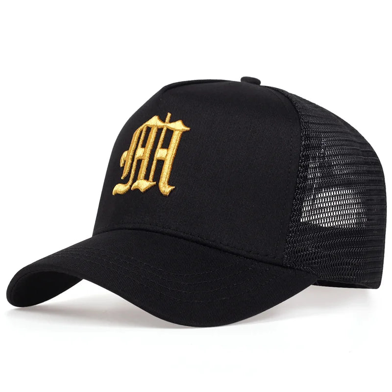 New Fashion Letter Baseball Cap Women Men Breathable Hip Hop Hats Summer Casual Mesh Caps Unisex cotton Snapback Caps gorras