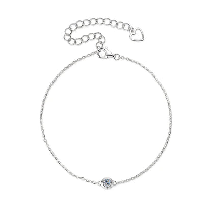 2025 Trendy 3mm Moissanite Jewelry Set 925 Silver Plated Rose Gold Necklace Bracelet Earrings Set for Women Valentine's Day Gift