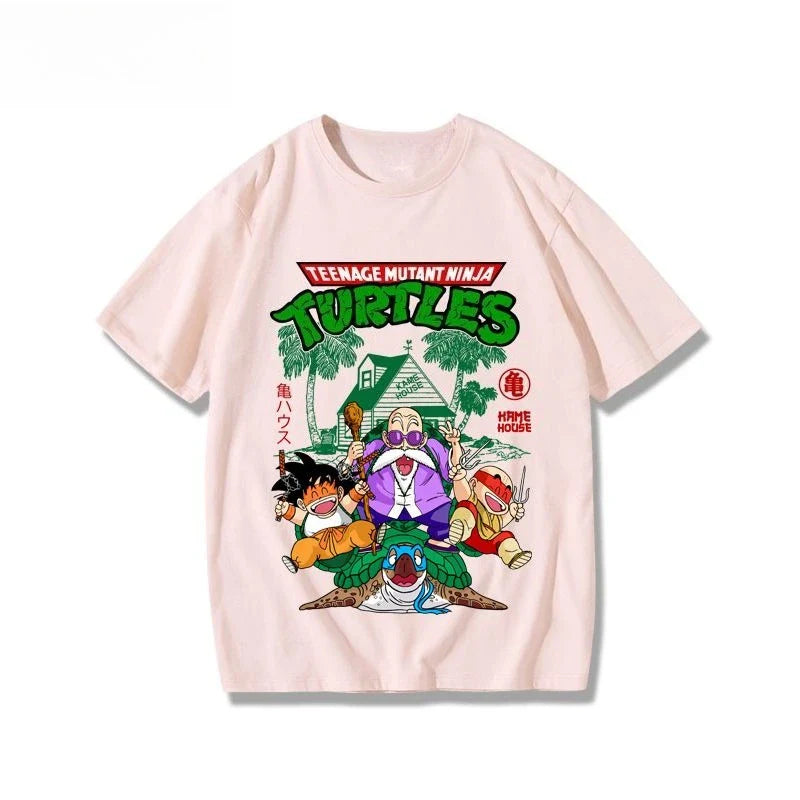 Joint Animation Short-sleeved T-shirt Men's 2025 Summer New Pure Cotton Loose Student Short-sleeved Trendy Clothing