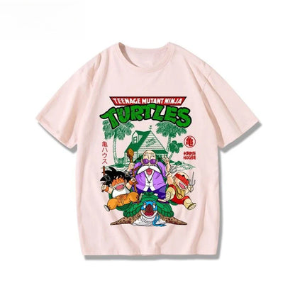Joint Animation Short-sleeved T-shirt Men's 2025 Summer New Pure Cotton Loose Student Short-sleeved Trendy Clothing