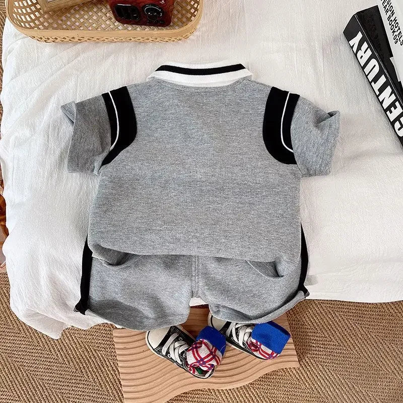 Kids Summer Clothes Sets Toddler Baby Boys Cotton T-shirt + Shorts 2Pcs Children Casual Outfits Clothing Tracksuits 0-5Years