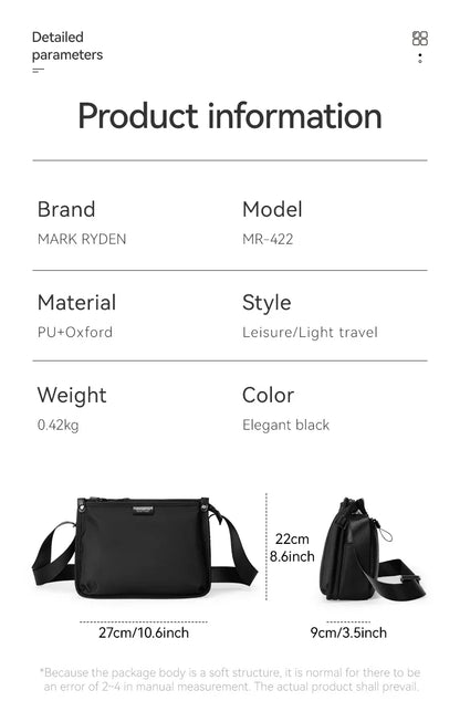 Travel Messenger Bag designer luxury bag for 7.9inch ipad and game console