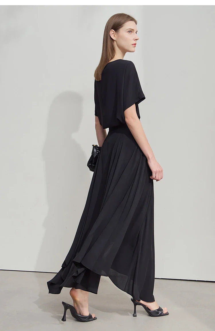 Minimalist Office Lady Skirts Women 2025 New Summer Solid Loose Asymmetric Large A-line Skirt Female Fashion 12542168