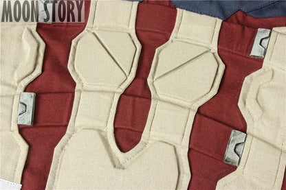 Civil War 4 Captain Cosplay Cosplay Superhero Chris Evans Adult Men Uniform Outfit Suit Halloween Vest Full Set