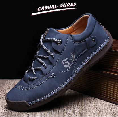 Men Leather Casual Shoes Outdoor Comfortable High Quality Fashion Soft Homme Classic Ankle Non-slip Flats Moccasin Trend