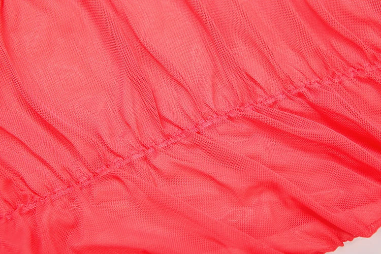 See Through Hem Dress Women Ruched Halter Summer Trend Sleeveless Backless Patchwork Midnight Clubwear Party Maxi Bodycon