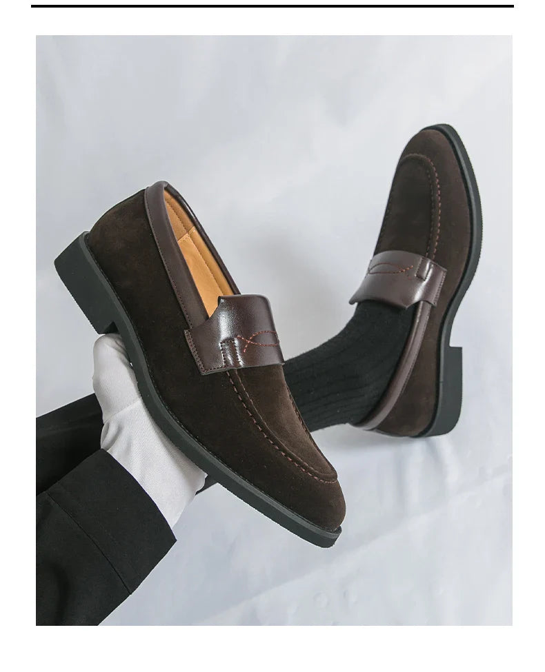 Men's Dress Shoes Classic Slip On Casual Business Loafers For Men High Quality Party Social Leather Shoes Man Formal Loafers