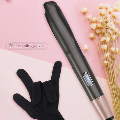 2026 New Hair Straightener Curler 2 in 1 Negative Ion Fast Heating Styling Iron Professional Flat Iron Curling Tool Home Travel
