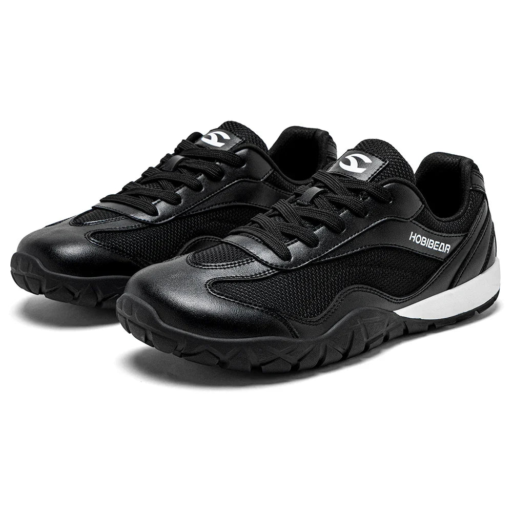 Barefoot Hiking Shoes Unisex Wide Width Trail Running Sneakers Zero Drop Artificial Leather Retro Walking Shoes