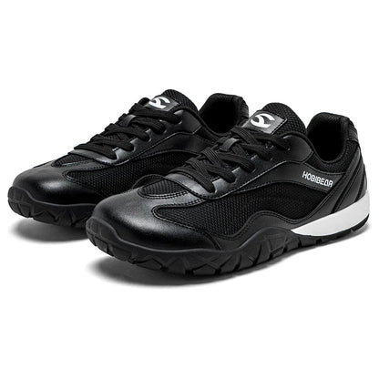 Barefoot Hiking Shoes Unisex Wide Width Trail Running Sneakers Zero Drop Artificial Leather Retro Walking Shoes