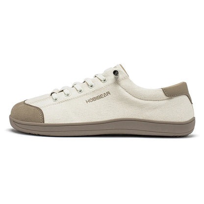 Wide Toe Barefoot Shoes for Unisex Minimalist Artificial Leather Sneakers Lightweight Adjustable Slip On Walking Shoes