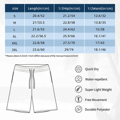 Add Design Board Shorts Summer Custom DIY Made Your Image Hawaii Board Short Pants Men Sportswear Quick Dry Design Swim Trunks