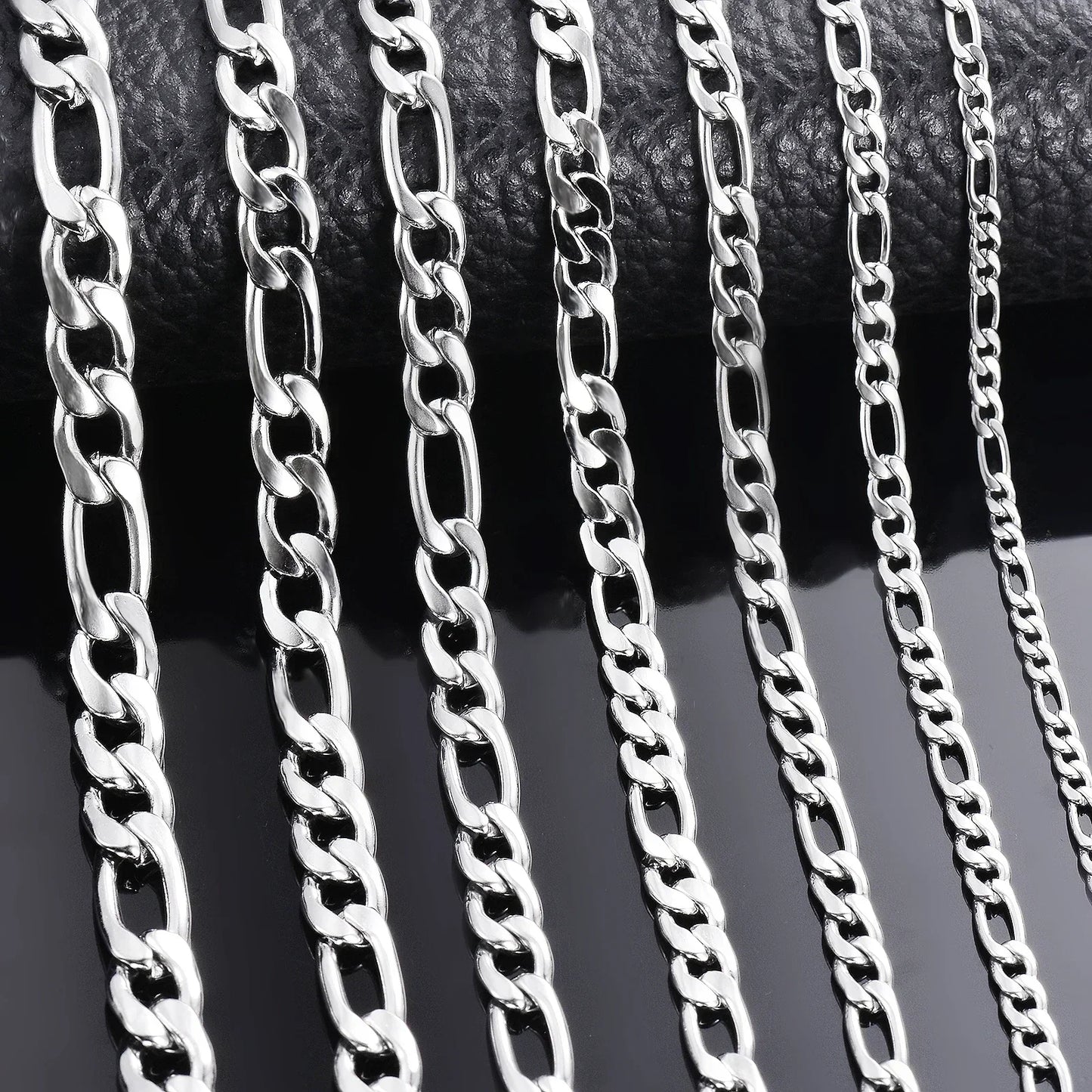 925 Sterling Silver Necklace 2-12mm Width 40-75cm Long Chain Lobster Clasp Men and Women Engagement Jewelry