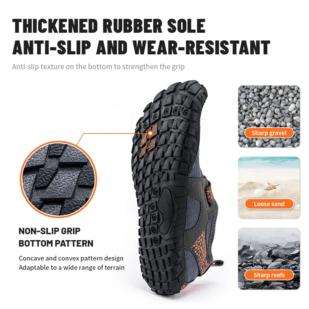 Wading Shoes Quick-Dry Water Shoes Breathable Aqua Upstream Shoes Antiskid Outdoor Sports Shoes Beach Pool Sneakers