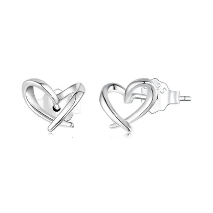 925 Sterling Silver Animals Cute Paws Rainbow Stud Earrings For Women Heart Oval Flower Zircon Crab Ear Studs Jewelry Gift