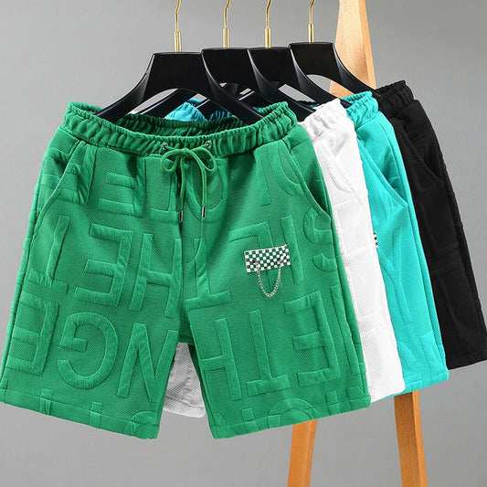 New Fashion knitted Shorts Men Comfortable Elastic Waist Clothing Male Breathable Short Trousers plus size